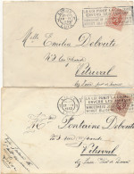 2 L Avec 287 & 288 Héraldique Seul Sur Lettre - Liège 1931 & 1932– La Loi Punit La Cruauté Envers Les Animaux - Bilingue - 1929-1937 Heraldieke Leeuw