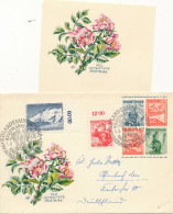 Pre Stamped Cover Pro Juventute Austria – Wachauer Volks-fest 1.9.1957 - Rhododendron Ferrugineum, Alpenrose  - Enveloppes