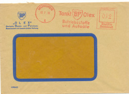 Freistempel 1939 – Munchen – Tank BP Olex – Betriedstoffe Und Autoöle  - Franking Machines (EMA)