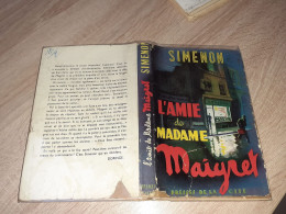 Simenon L'amie De Madame Maigret Avec Jaquette Originale Presses De La Cité - Simenon