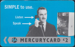 Mercury - MER412 Harry Enfield "Simple" (Reprint) - Phone - £2 - 33MERB - Mercury Communications & Paytelco