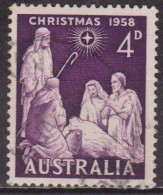 Noel - AUSTRALIE - La Nativité - N° 248 - 1958 - Oblitérés