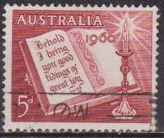 Noel - AUSTRALIE - Bible Et Bougeoir - N° 271 - 1960 - Gebraucht