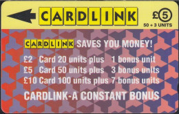Mercury - Cardlink CLK 003 Jigsaw Design - £5 - 2CLKB - Mercury Communications & Paytelco