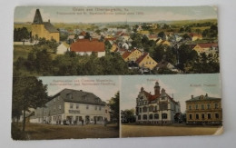 Gruss Aus Oberlungwitz, Restauration, Gasthof,Postamt, Bahnpost, 1909 - Hohenstein-Ernstthal