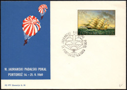 YUGOSLAVIA PORTOROZ 1969 - VI ADRIATIC PARACHUTE CUP - M - Paracaidismo