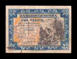 España Spain 1 Peseta Hernán Cortés 1940 Pick 121 Sin Serie Mbc Vf - 1-2 Peseten