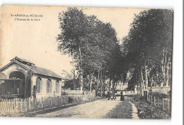 CPA 58 St Saint Amand En Puisaye L'avenue De La Gare - Saint-Amand-en-Puisaye