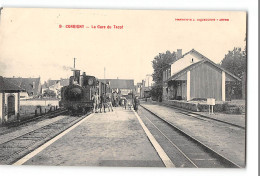 CPA 58 Corbigny La Gare Et Le Train Tramway  - Corbigny