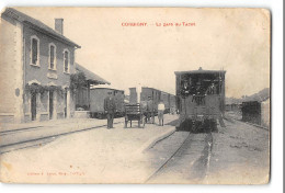 CPA 58 Corbigny La Gare Et Le Train Tramway  - Corbigny