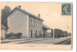 CPA 58 Corbigny La Gare Et Le Train Tramway  - Corbigny