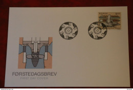 FDC OSLO 21 FEV RIER 1991 VERKSTED INDUSTRIEN I NORGE - FDC