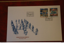 FDC OSLO 9 AVRIL 1990 NARVIK - FDC