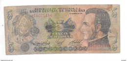 *honduras 5 Lempiras 1978  (6 December 1985)  63a - Honduras