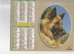 CALENDRIER ANNEE 1997, COMPLET, BERGER ALLEMAND, CHEVAL REF 13765 - Formato Grande : 1991-00