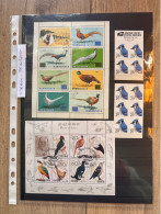 Thème Oiseaux Lot De Blocs Feuillets Et Carnet - Collezioni & Lotti