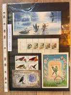 Thème Oiseaux Lot De Blocs Feuillets Et Carnet - Collections, Lots & Series