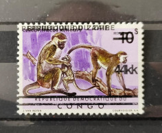 Zaïre - 908 - Essai - Surcharge "4K" En Double - Singes - 1977 - MNH - Ongebruikt