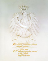 POLAND 2019 POLISH POST OFFICE LIMITED EDITION FOLDER: 30TH ANNIVERSARY OF POLISH SENATE & FREE ELECTIONS 4 JUNE 1989 - Lettres & Documents