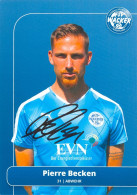 AK Pierre Becken FSV Wacker 90 Nordhausen 16-17 Hallescher FC Rot-Weiß Erfurt RW Flensburg Carl Zeiss Jena SV Wuppertal - Authographs