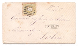 Portugal, 1875, # 39a Dent. 12 3/4, Tipo II, Para Lisboa - Storia Postale