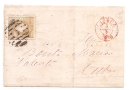 Portugal, 1875, # 39a Dent. 12 3/4, Tipo II, Para Cuba - Covers & Documents