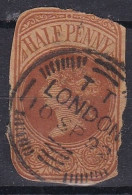 Queen Victoria HALF PENNY CACHET LONDON 1892 - Used Stamps