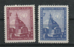 Verenigde Naties New York Y/T 58 / 59 ** MNH - Ongebruikt