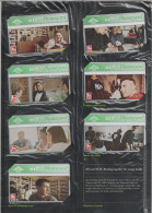 7 PHONE CARDS UK WITH FOLDER - MINT -WINTER 1992 - BT Emissioni Commemorative