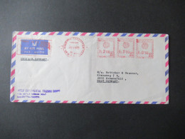 Indien 1989 Freistempel India Postage Calcurra Abs. Stempel Inter Continental Trading - West Germany - Briefe U. Dokumente