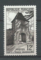 Porte De France À Vaucouleurs Avec Trace De Charnière 1952 N° 921 - Other & Unclassified