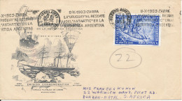 Argentina Antarctic Cover / FDC Sent To South Africa 8-10-1953 With Nice Cachet - Lettres & Documents