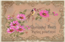 ANIMAUX ET FAUNE - Oiseau - Charmantes Fleurs Parlez Pour Moi - Carte Postale Ancienne - Birds