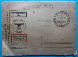 Belgique Belgien Occupation Eupen Deutsche Besetzung 1942 Lettre Avec Contenu / Cover With Content - Guerre 40-45 (Lettres & Documents)