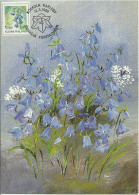 Carte Maximum - Finland - Fleurs - Campanula Rotindifolia - Cartes-maximum (CM)
