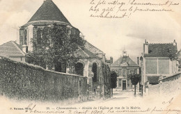 FRANCE - Chennevières - Abside De L'église Et Vue De La Mairie - Carte Postale Ancienne - Sonstige & Ohne Zuordnung