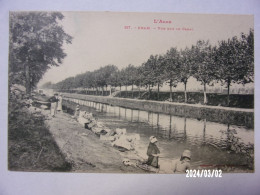 BRAM (Aude) VUE SUR LE CANAL LAVANDIERES N°817 - Bram