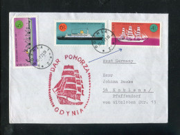 "POLEN" 1971, Schiffspostbrief "DAR POMORZA" K1 "GBYNIA" (5315) - Maritime