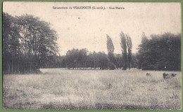 CPA Vue Rare - SEINE SAINT DENIS - SANATORIUM DE VILLEPINTE - UNE PRAIRIE - Petite Animation, Vaches - Villepinte