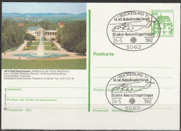 BRD Ganzsache 1982 MiNr.P134 J1/8 Bad Oeynhausen Gebraucht Sonderstempel Bückeburg (PK 234) Günstiger Versand - Cartoline Illustrate - Usati