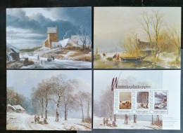 Nederland/Netherlands - Set Winterlandschappen (velletje Met 3 Zegels En 3 Postkaarten) (postfris) 2011 - Unused Stamps