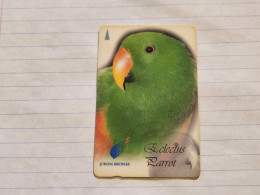 SINGAPORE-(104SIGA-0/a)-Eclectus Parrot-(107)-(104SIGA-100939)($20)(1/1/1997)-used Card+1card Prepiad Free - Singapour