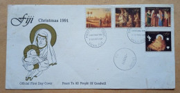 Official First Day Cover - Fiji Christmas 1991 - Fidji (1970-...)