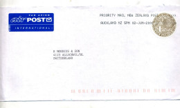 Lettre Cachet Lineaire Auckland Sur Kiwi - Storia Postale