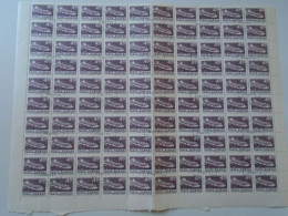 ZA484.5  ROMANIA   Sheet With   100 Stamps  4,70 Lei,  Ship - Petrol Tanker Arges  -   Cancel Bucuresti  1974 - Andere & Zonder Classificatie