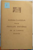Album Classeur Pour Feuilles Entières - 24 Pages Cristal Pour Ranger 48 Feuilles Format 19 X 29 Cm, Avec Répertoirte - Álbumes De Hojas Completas
