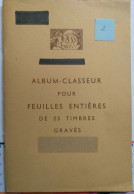 Album Classeur Pour Feuilles Entières - 24 Pages Cristal Pour Ranger 48 Feuilles Format 19 X 29 Cm, Avec Répertoirte - Album Per Fogli Interi