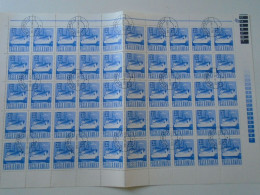 ZA484.6  ROMANIA   Sheet With   50 Stamps  3,25 Lei,  1971 Ship -   Cancel Bucuresti  1973 - Altri & Non Classificati