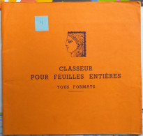 Album Classeur Pour Feuilles Entières - 24 Pages Cristal Pour Ranger 48 Feuilles Format 30.5 X 29.5 Cm, Avec Répertoire - Álbumes De Hojas Completas