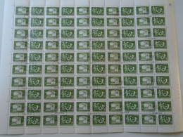 ZA484.15 ROMANIA   Sheet With   100 Stamps 10b  PORTO  Postage Due - Cancel Bucuresti    1974 - Altri & Non Classificati